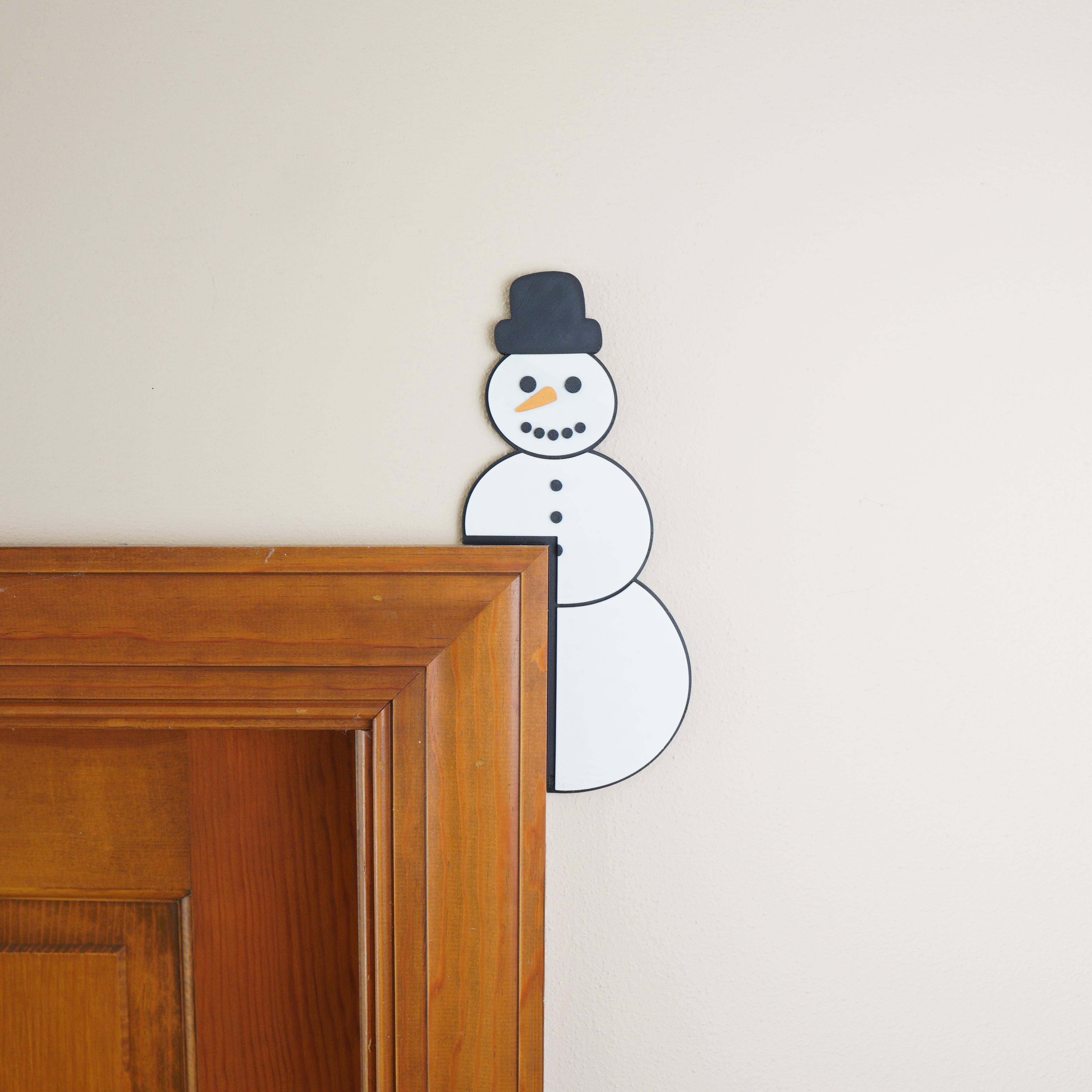 Snowman Corner Decorations 3d model