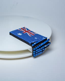 Flappy Australian Flag - Another floppy-like design 3d model