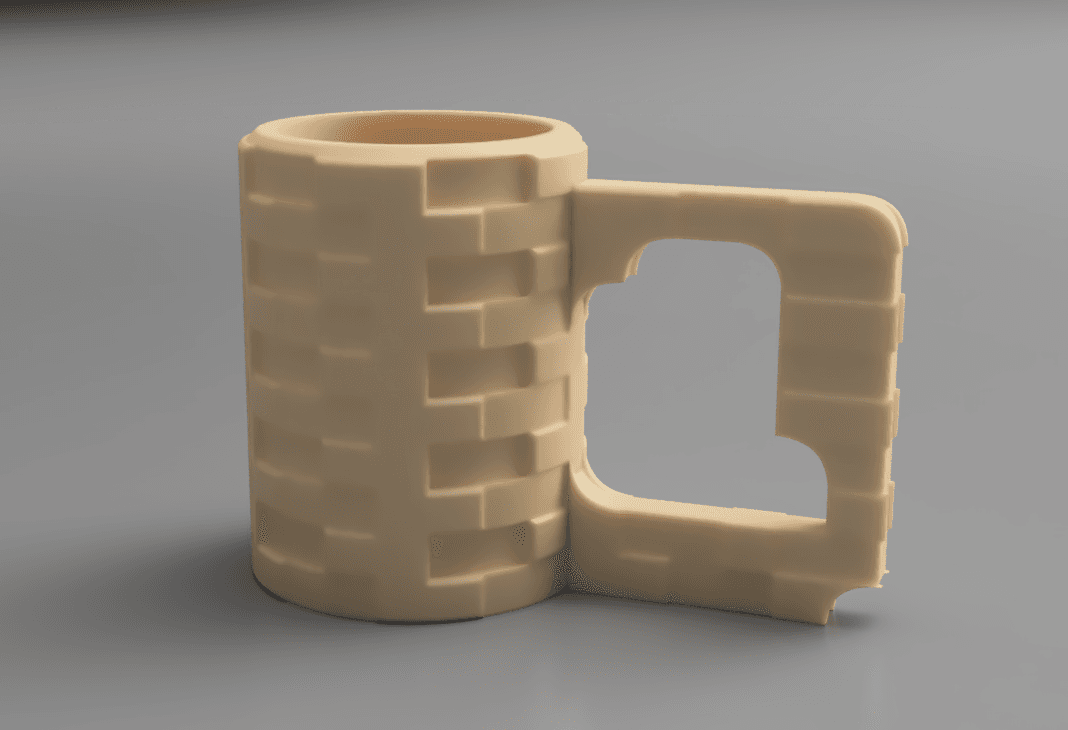 brickwork 330ml can mug no supports needed 3d model