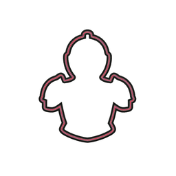 Suit of Armor Cookie Cutter STL File - 4 inches 3d model