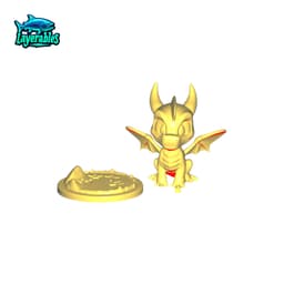 Spyro STL – Chibi Dragon 3D Print Model – Cute Fan Art for Gamers & Fantasy Collectors 3d model