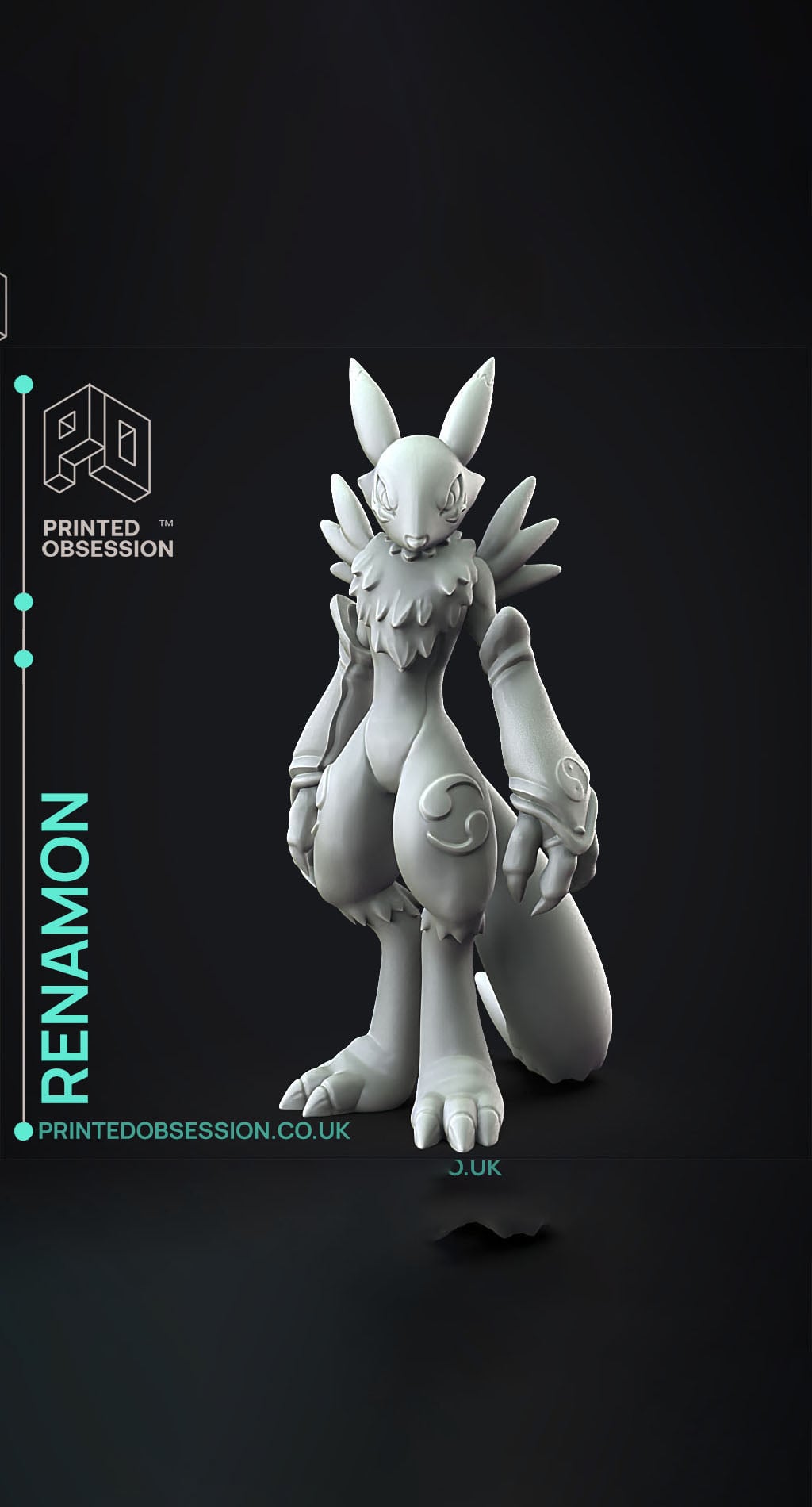 Renamon - Digimon - Fan Art 3d model