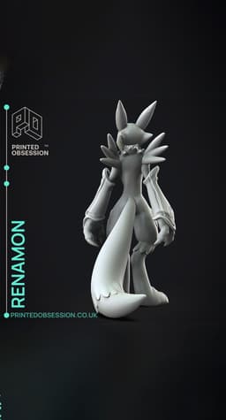 Renamon - Digimon - Fan Art 3d model