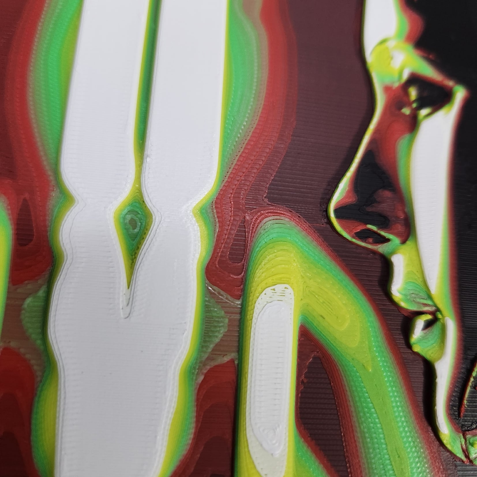 3D Printed Painting - Robot Profile 3d model