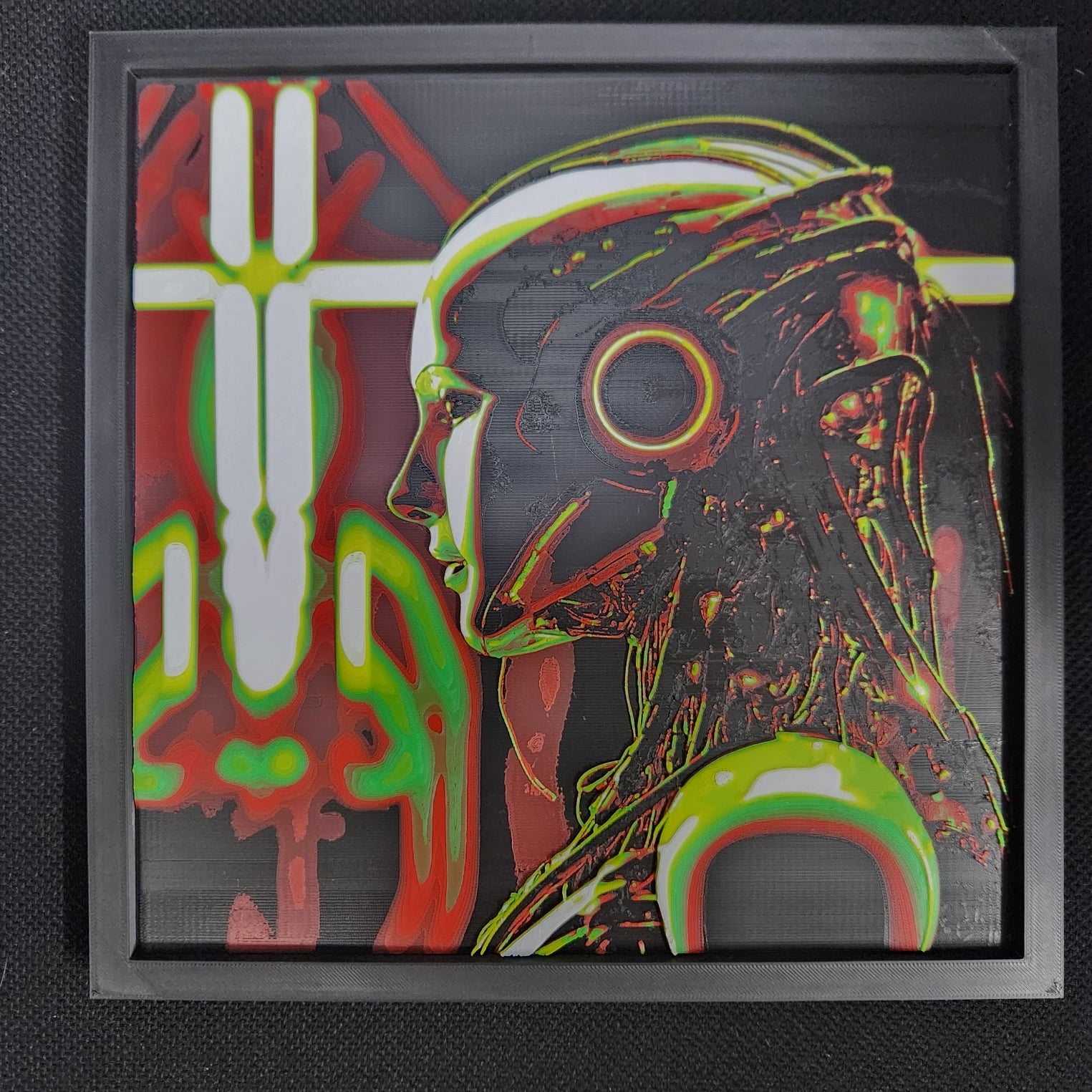 3D Printed Painting - Robot Profile 3d model
