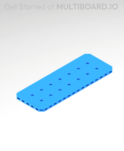 8x3 MU - Small Thread MU - MultiBoard Plate 3d model