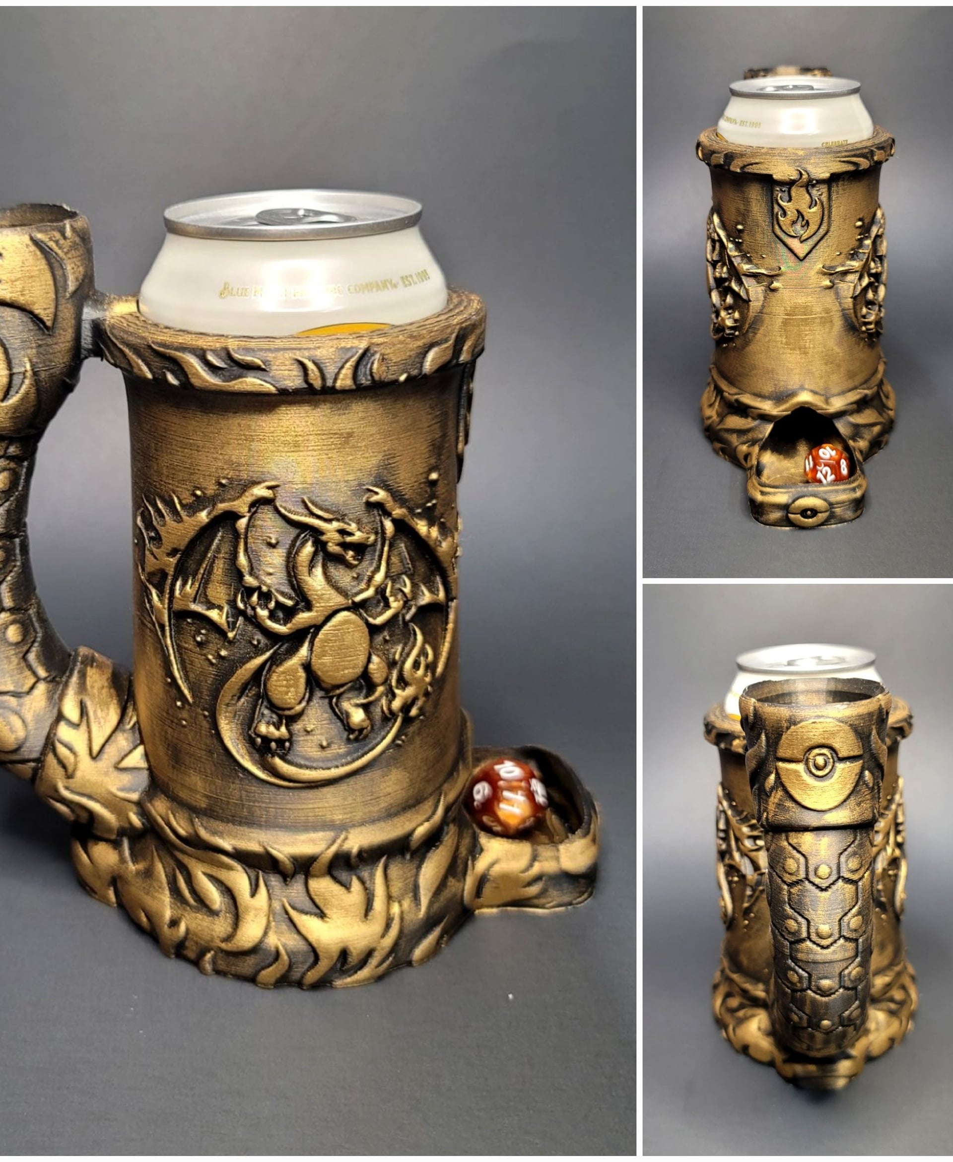 Charizard CAN COZY DICE TOWER 3d model