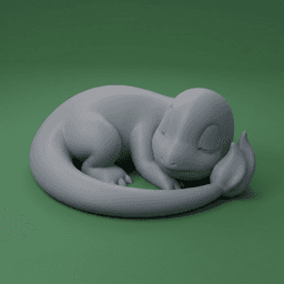 The Charmander Pokemon Sleeping Desk Series: #2 3d model