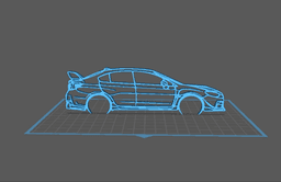 Subaru - WRX STI 2015 Wall Art 3d model