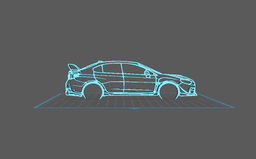 Subaru - WRX STI 2015 Wall Art 3d model