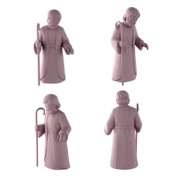 Nativity Scene STL Files - Foldable Christmas Bethlehem - Holiday 3D Print Models 3d model