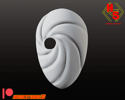 White Zetsu Mask 3d model