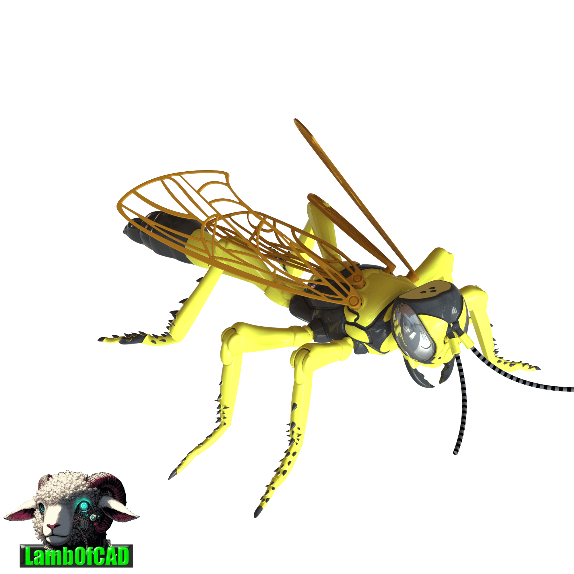 Thread Waisted Wasp 3d model