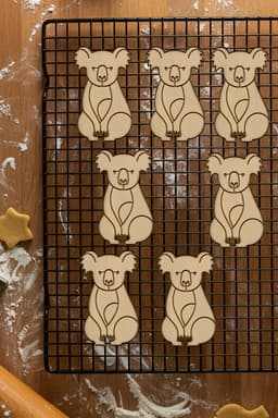 Koala Cookie Cutter, Biscuit Cutter 3d model