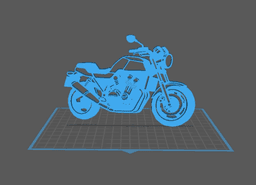 Honda - CBX Wall Art 3d model