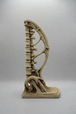 Vertebrae Bow Bookends 3d model