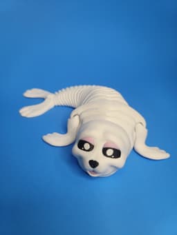 flexible Baby Seal Pups 3d model