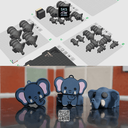 Articulating Elephant with Engineered Joint 3d model