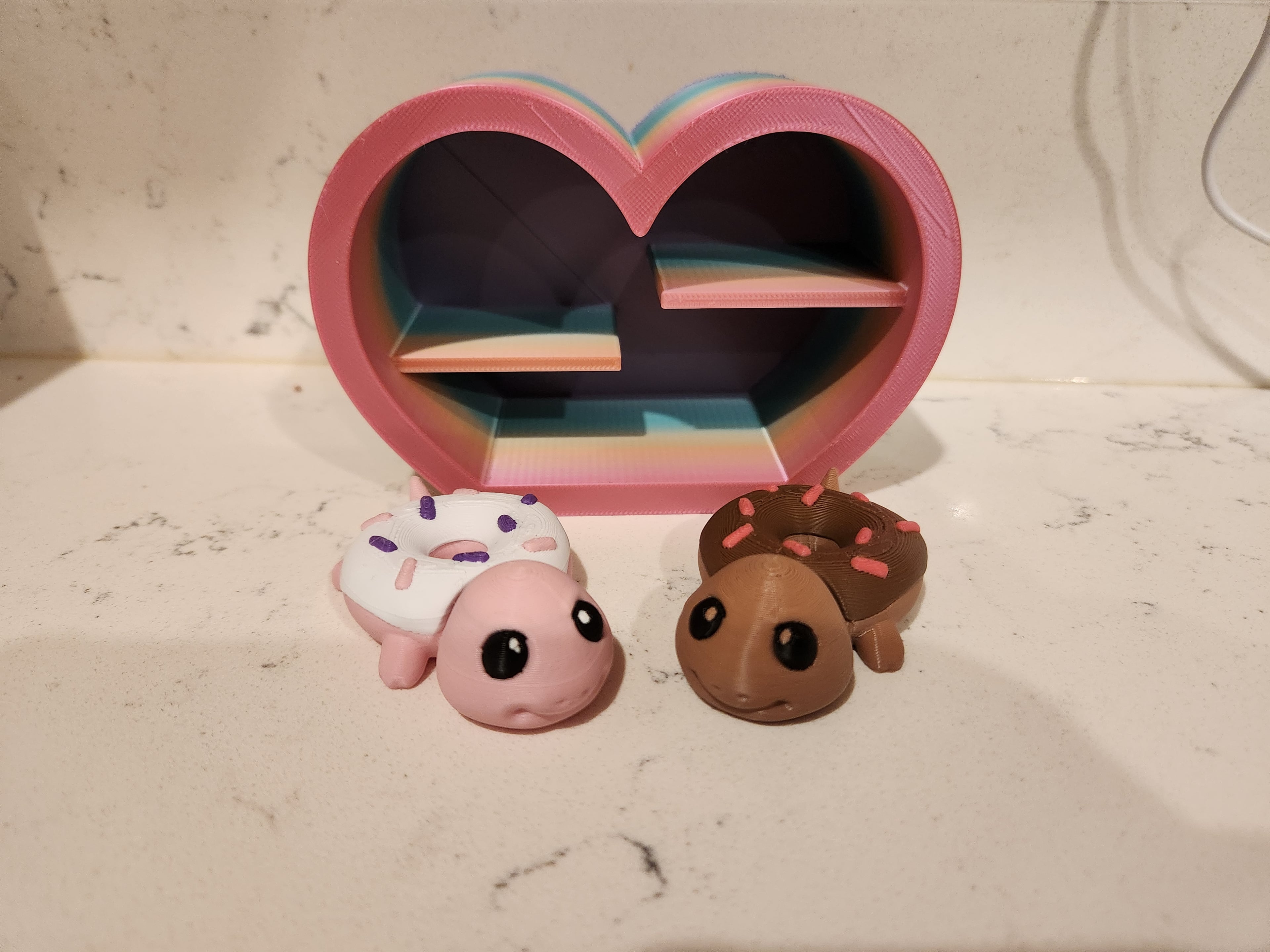 Donut Turtle Minis – Chocolate & Cherry Edition 3d model
