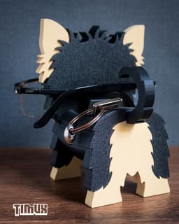 YORKSHIRE TERRIER GLASSES HOLDER V2 3d model