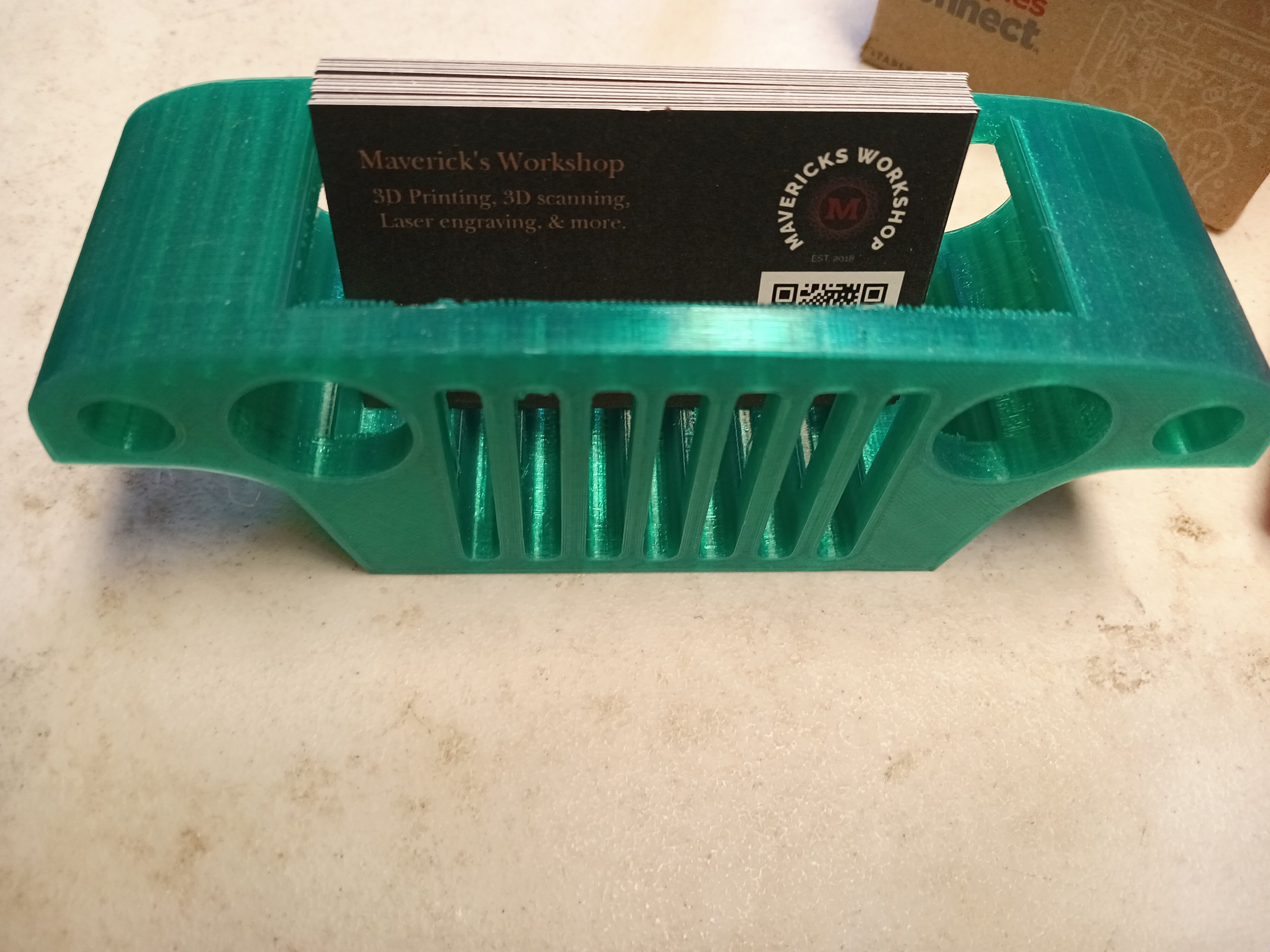 Jeepster Commando Business Card Holder desk office garage 3d model