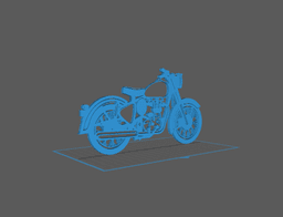 Royal Enfield - Bullet Wall Art 3d model