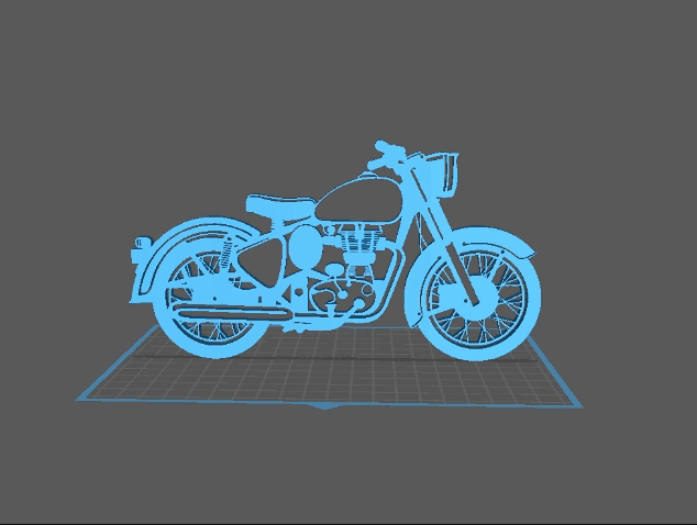 Royal Enfield - Bullet Wall Art 3d model