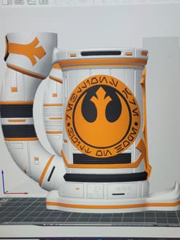12oz Rebel Alliance Can Cozy Dice Tower 3d model