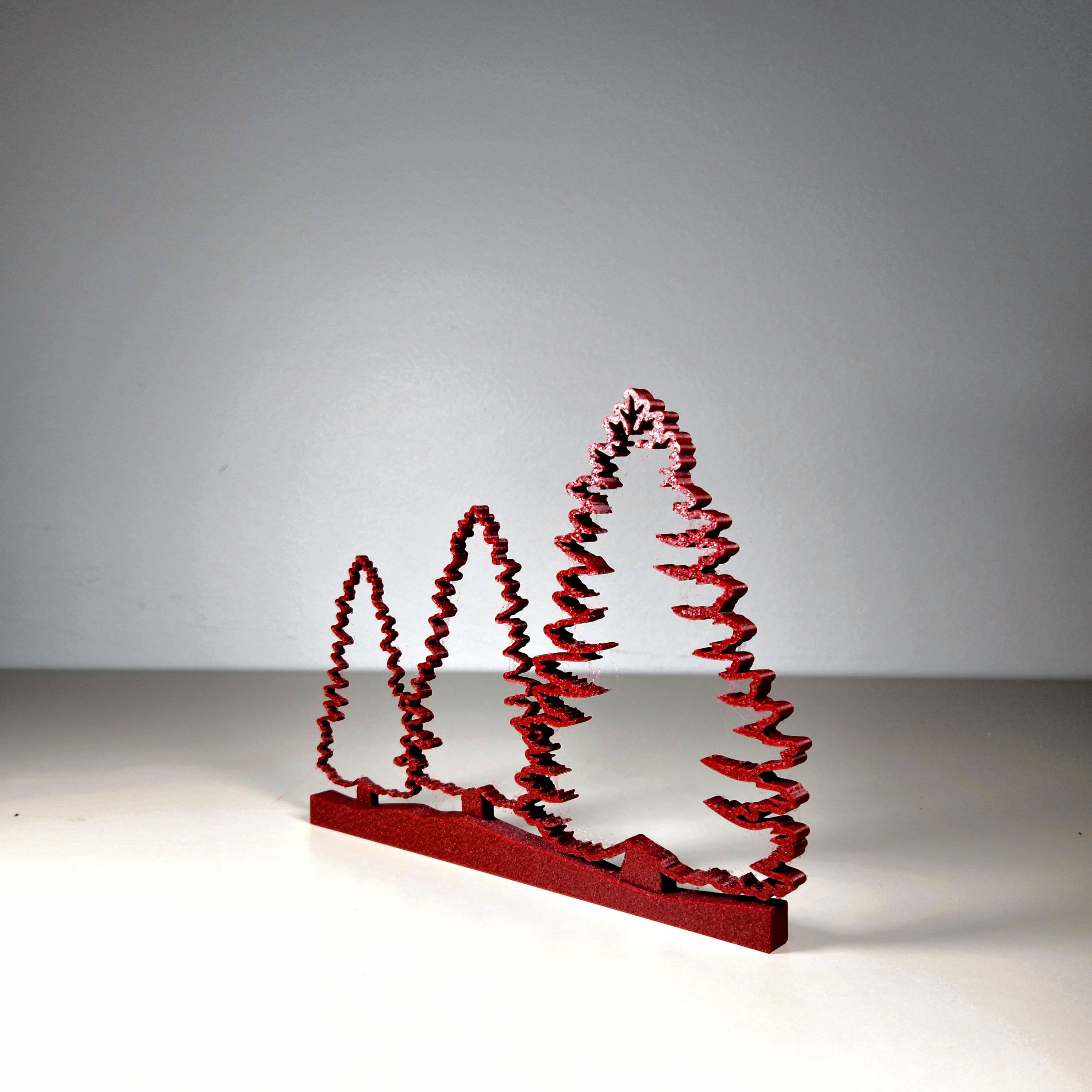 Winter Trees Ornament 3d model