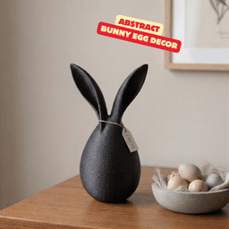 ABSTRACT BUNNY SCULPTURE / ABSTRACT EASTER DECOR / MINIMAL EASTER DECOR / MODERN HOMEDECOR 3d model