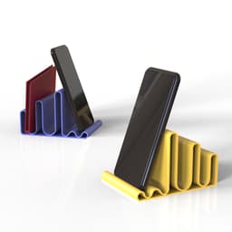 3D Phone Holder & Desk Organizer, Minimalist Stand, Multi-Slot, Stylish - Ergonomic - Compact 3d model