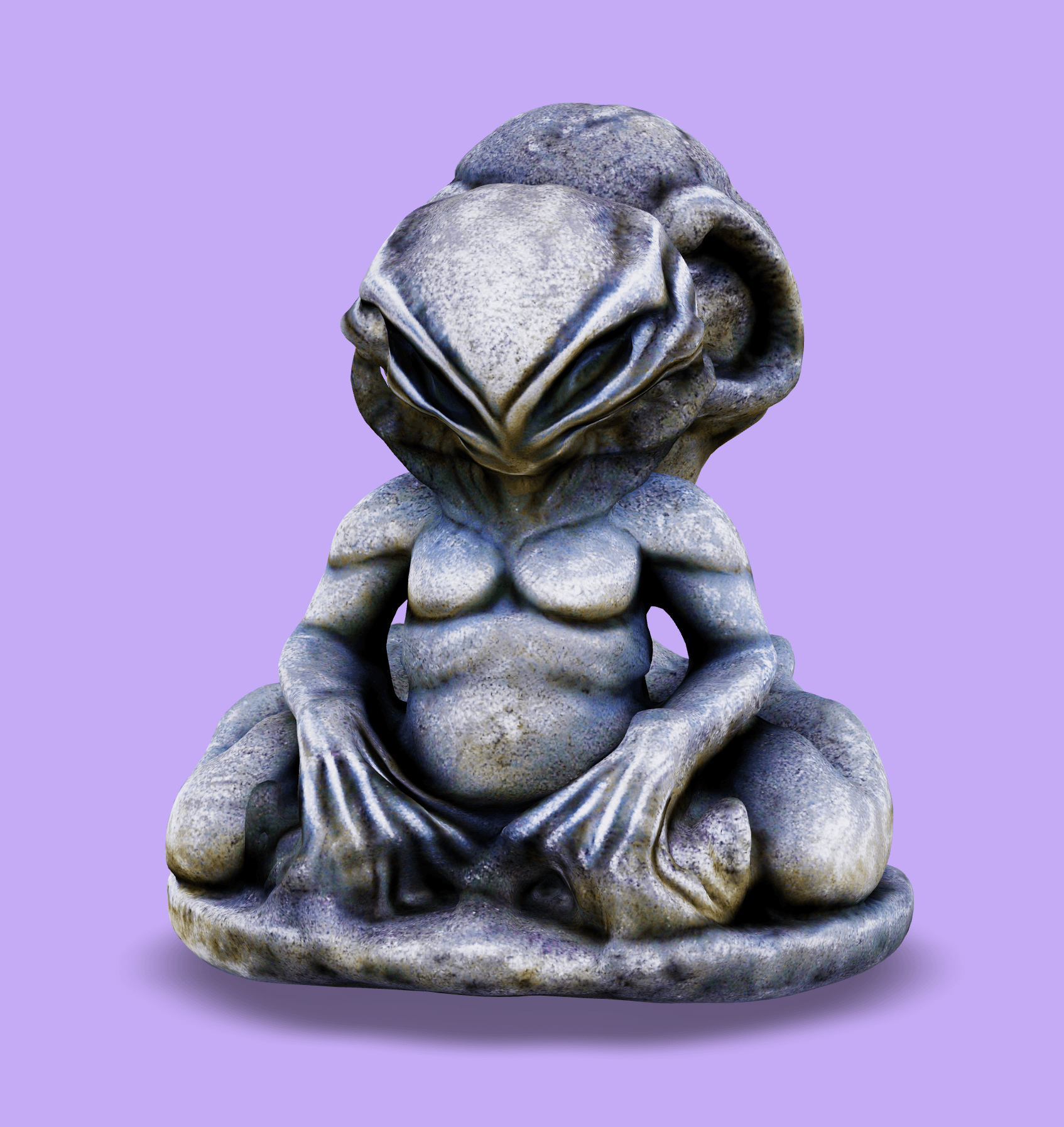Alien Statue 2.glb 3d model