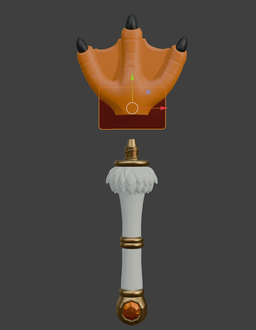 Duck Paw Credit Card Payment Wand – Funny Fantasy Card Prop 3d model