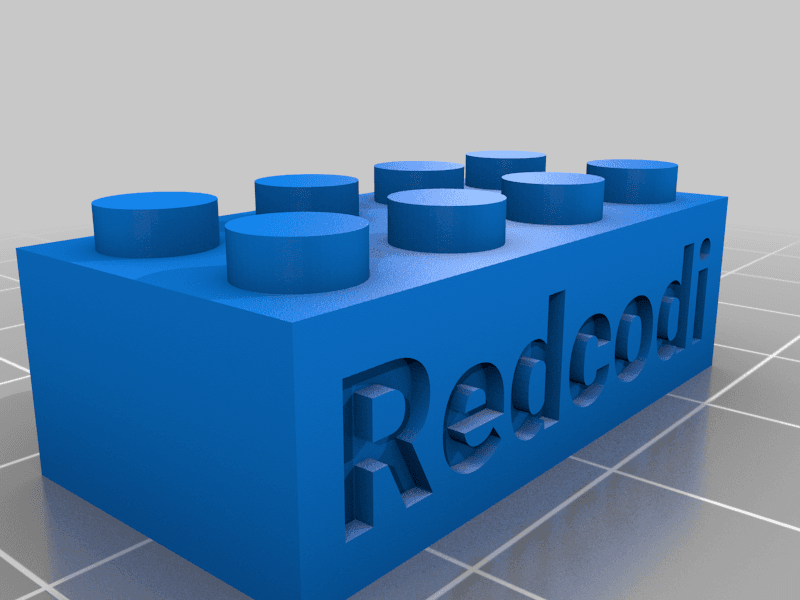 Redcodi Lego Brick 3d model