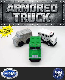 Fixum Dude Motors PiP Armored Truck 3d model