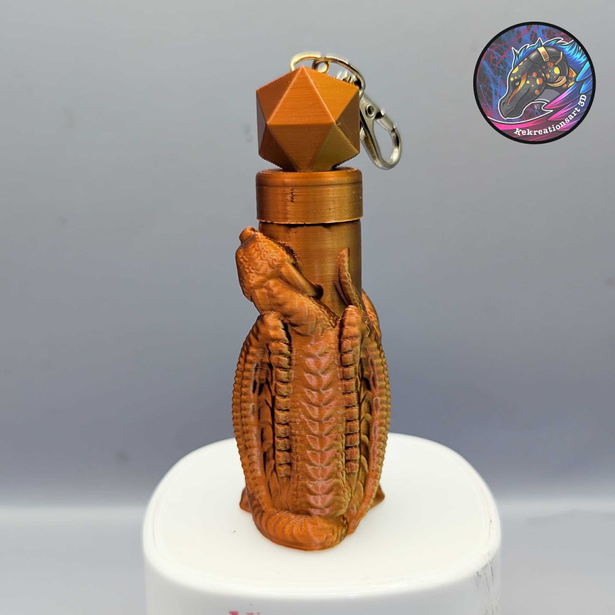 dragon chapstick container 3d model