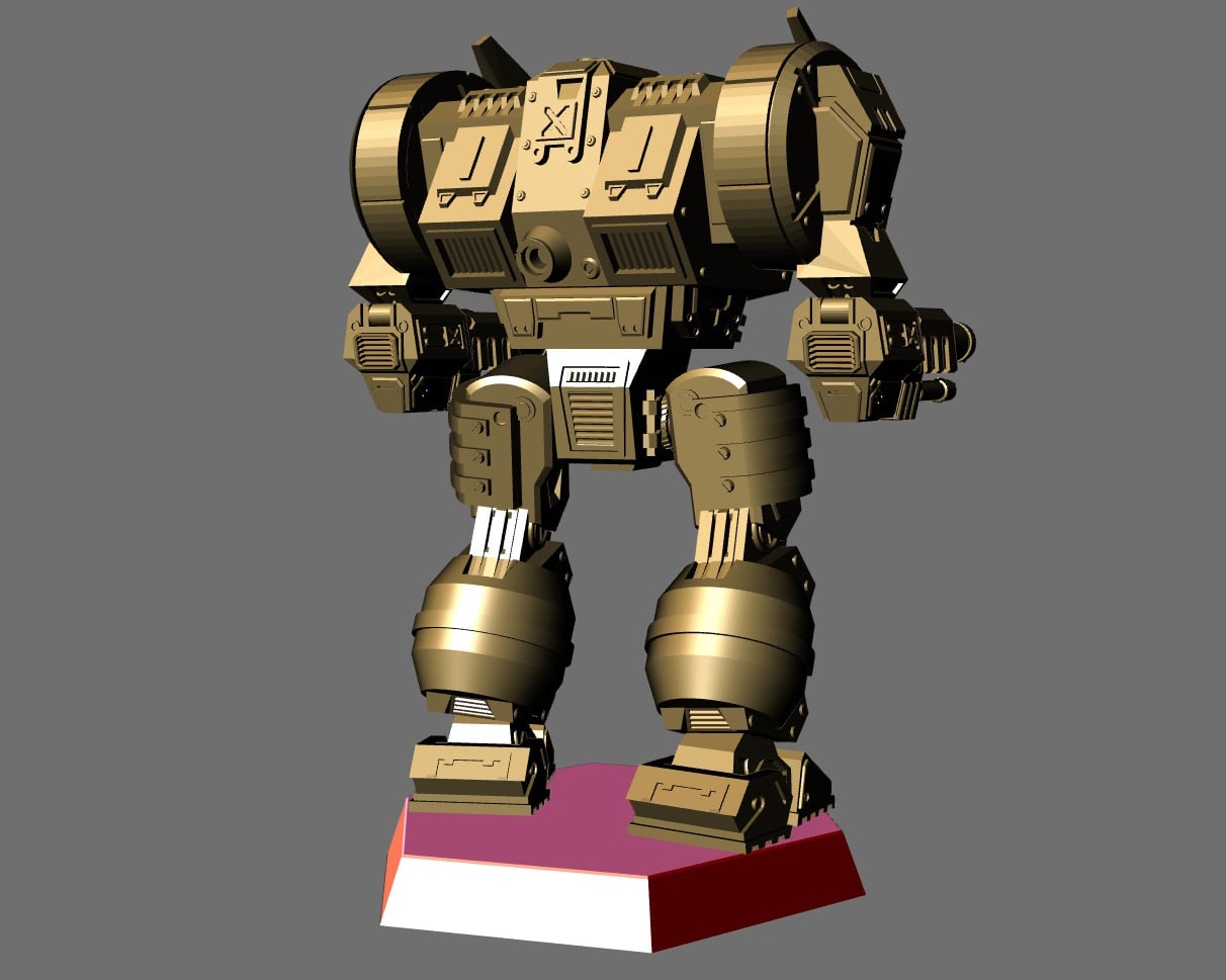 MW4 Templar Battletech Miniature 3d model