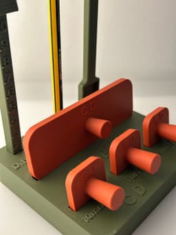 Charles Dowding Seed Tray Tool Kit β Dibber, Tamper, Spork & More 3d model