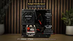 Budget-friendly mATX case 3d model
