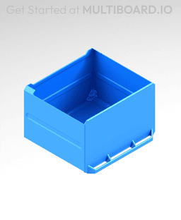 3x2x2.5 LU - MultiBin Simple Drawer 3d model