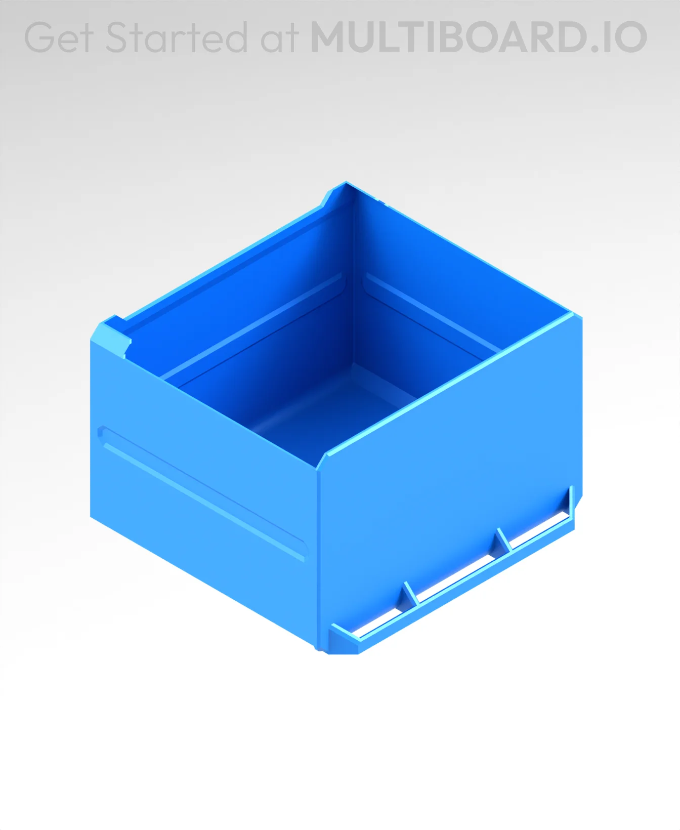 3x2x2.5 LU - MultiBin Simple Drawer 3d model