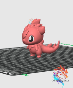 Charming mini Dragon 1 3d model