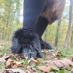 Flexible Lace-on Hoof for regular shoes for cosplay and costumes 3d model