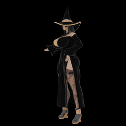 Sexy Curvy Witch v2.0 3d model