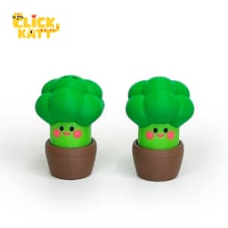 Broccoli - Clicker Fidget Toy Keychain 3d model