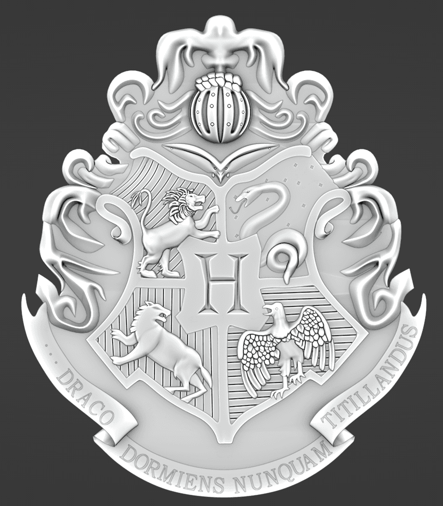 Hogwarts Crest 3d model