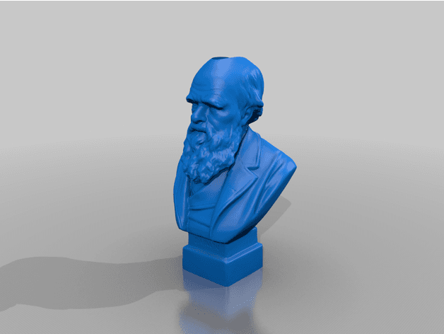 Charles Darwin Bust c.1889 Bic Buddy 3d model