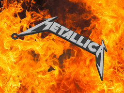 Metallica keychain, dogtag, earrings, logo 3d model