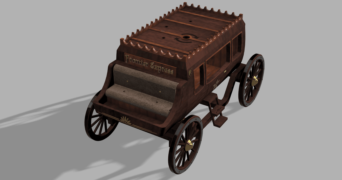 Frontier Express Musical Carriage 3d model