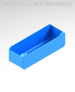 3x1x1 LU - Labelled - MultiBin Simple Drawer 3d model